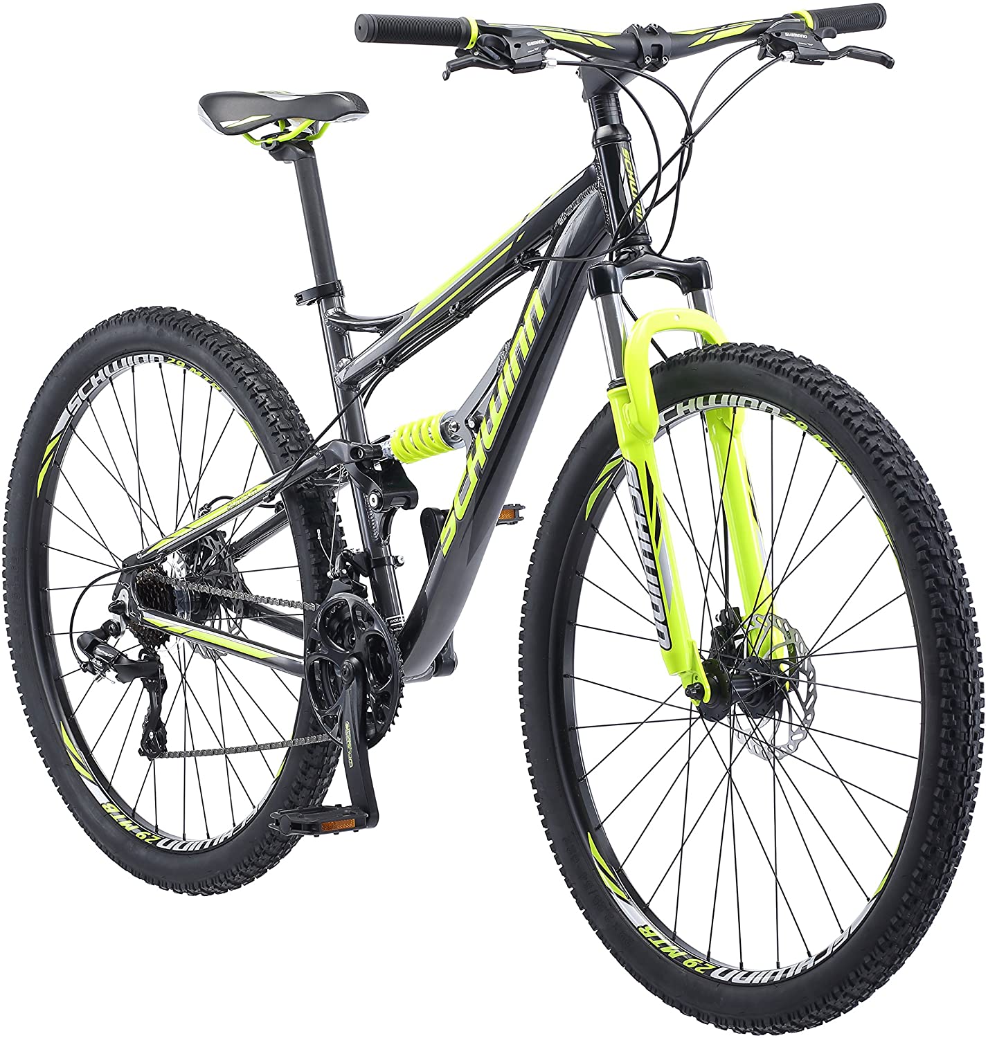 Schwinn Traxion Mountain Bike, Full Dual Suspension, 29-Inch Wheels